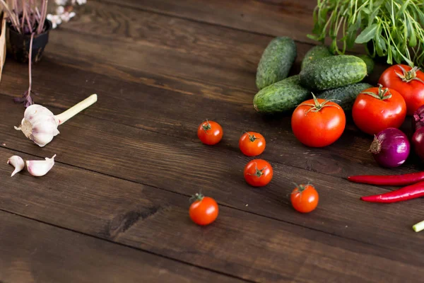 Mezcla Diferentes Verduras Sobre Mesa — Foto de Stock