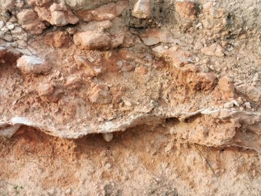 Arkaplan için desenli kırmızı toprak katmanları