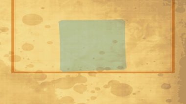 Elementlerin sıcak içecekle dolu bir fincan oluşturması ve eski moda arka planda yeşil yapraklarla süslenmesi ve yüzeyde eski moda lekeler oluşması...