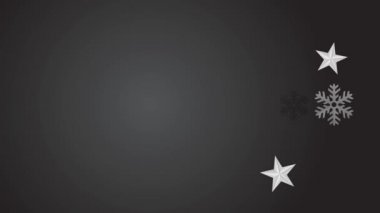 Kara Cuma Stencil tipografisi ile satış yapan elementlerin önergesi kırmızı kurdeleli hediye kutuları ile çevrili Tüketicilerin Noel sezonu için almalarını öneriyor