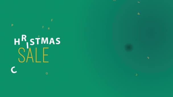 2018 Sliding Spring Effect Animation Christmas Sale Golden Bulbs Confetti — 비디오