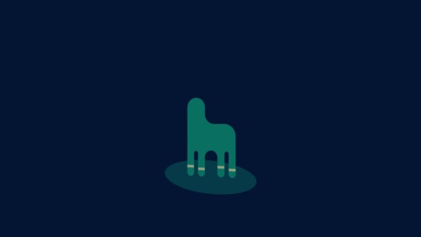 Bouncing Flat Elements Forming Animation Weird Animal Coming Pieces Every — Stock Video