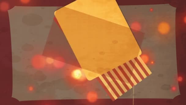 Glissement Avec Effet Printemps Animation De Papier Grunge Note Avec Un Espace De Partage De Couche Carrée Pour Scénario Et Arrière-Plan Graphique Construit Avec Rayures Et Lignes Repérées Recouvertes D'éclaboussures 