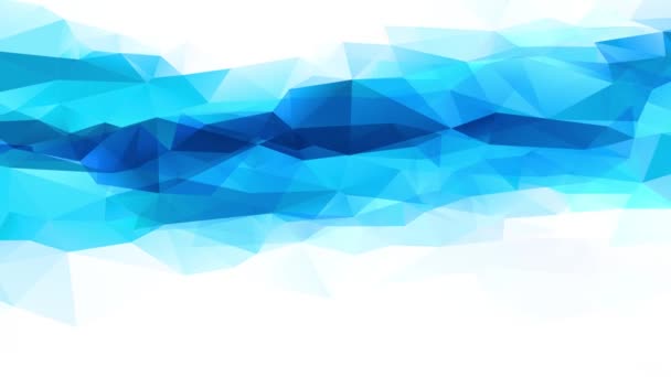 Переплетение Калейдоскопического Движения Абстрактных Форм Треугольниками Образующих Коллаж Ледяная Вода — стоковое видео