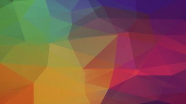 Kavramsal Altıgen ve Çokgen Şeklinde Büyütme Efekti Çok Renkli Origami Kartonuna Benzeyen 3D Anlayışlı Şekil