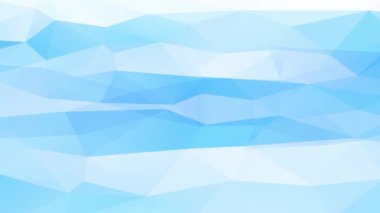 Origami Dokusunu Anlamanın Etkileyici Yakınlaştırma Efekti Mavili ve 3B Üçgenlerin Yapılandırılmış Pofuduk Tonları