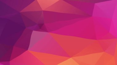 Büyüleyici Fuchsia soyutlamasının çapraz feragatnamesi farklı ışık tonlarının büyük üçgen parçalarıyla oluşturulmuştur. Piramitlere ya da elmaslara benzeyen 3 boyutlu bir rahatlama yaratır.