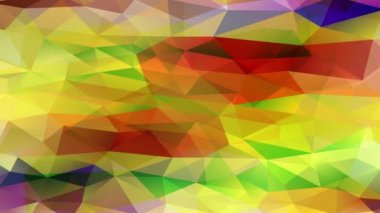 Etkili Büyütme Efekti Üçgen Parçalar ile Yapılan Soyutlama Piramitler ve Çokgenler Bir araya getirilerek Etkileyici Renk Paleti Kullanımı