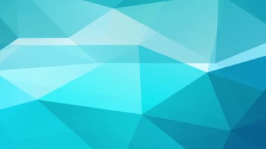 Mavi Soyut Çokgen 'in Birleştirilmiş Kaleydoskopik Hareketi 3D Görsel Efekt Sanatsal Şekiller ve Şekiller Oluşturan Çokgen Kolajı