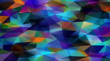 Geometrik Şekillerin Çokrenkli Kanalını Oluşturan Minyatür Prisma Piramitlerine Benzer 3B Çokgen Etkisi