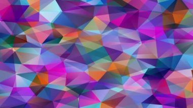 Görkemli Soyutlama Mozaiğinin Büyüleyici Odaklanma Efekti Geometrik 3D Hexagonlar ve Karşıt Renklerin Küçük Üçgenleri Birleştirilmiş Piramit Biçimleri