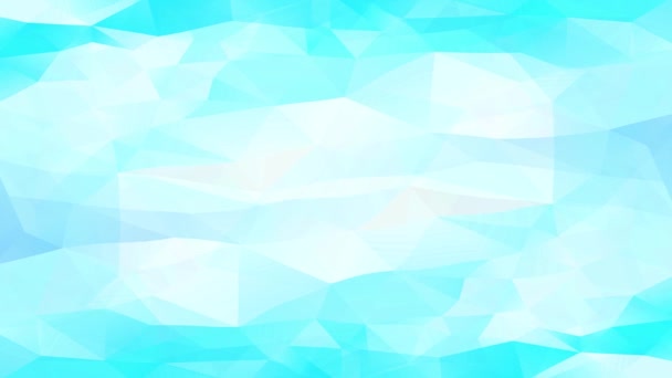 Diagonal Waiving Light Blue White Geometric Triangles Creating Effect Forming — Stock Video