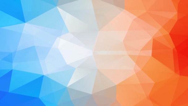 Immersive Zoom Effect Van Abstract Kleurrijke Origami Vorm Blauwdruk Donker — Stockvideo
