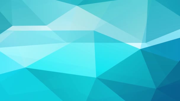Movimento Caleidoscópico Entrelaçado Polígono Abstrato Azul Colagem Polígono Geométrico Criando — Vídeo de Stock