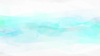 Açık Yeşil ve Mavi Sulu Kavramsal Çokgen ve Çizgili Tablo Üzerine Üç Şekil Etkisi