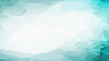 Kavramsal Odaklanma Efekti 3D Mozaik Çokgen figürü ve eriyen bir buzdağının etrafını saran serin sıvılarla