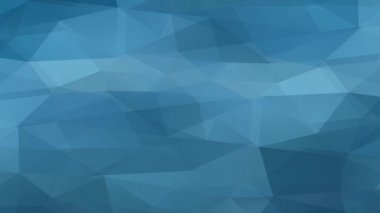 Tek renkli 3D Şablon Mozaiğinin iç içe geçmiş Kaleydoskopik Hareketi. Yüzeyde 3D Çokgen Altıgenleri ve Piramit Şekilleri Oluşturan Üçgenler