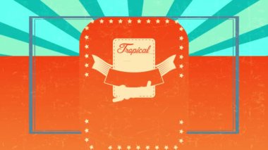 Tropikal Plaj Partisi 'nde yer alan kaydırma ve ölçeklendirme elementleri yakında dikdörtgen tek renkli katmanlı yazı yazılacak. Yıldızlarla çevrili ve buruşuk kurdeleyle süslenecek.