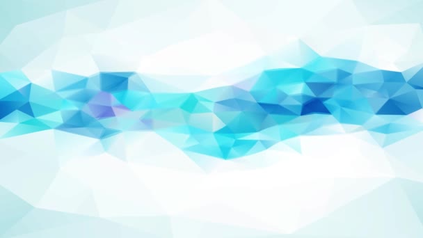 Renuncia Diagonal Triángulos Geométricos Abstractos Con Tonos Blancos Azules Brillantes — Vídeos de Stock