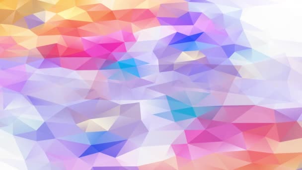 Effet Zoom Immersif Concept Art Visuel Multicolore Brillant Composé Triangles — Video