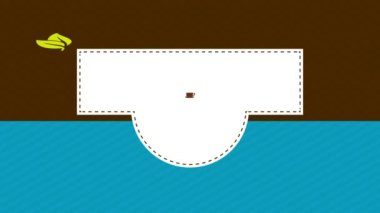 Kafe Boksu 'nun Batı ofset ve kıvrımlı bölümlerinin kılavuz olarak kullanılması ve harfleri süsleyen küçük bir çay fincanı.