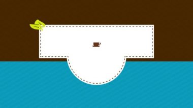 Batı tipografisi ve katlama bileşenleriyle birlikte kahve paketlerinin doğrusal hızını düşürür ve küçük bir çay fincanı yazıyı dekore eder.