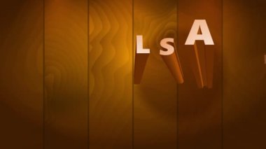 Bahar Ölçeği Zıplama ve Satış Anonsunun Kaydırma Animasyonu Büyük Altın Yazı Tipi Konsantrasyon Çağrısı