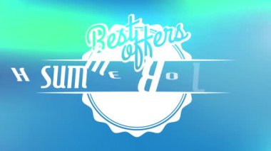 Seyahat acentesinin Bahar Zıplayan Kaotik Hareketi Yaz Tatili Tatili 'ni Tropikal Cennet' te Sunuyor Retro ve Modern Tipografiyi Odak Renkleri Dışından Birleştiriyor