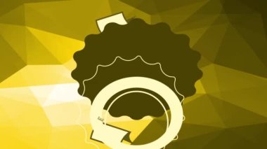 Oktoberfest 'in Bahar Efekti Animasyon Sanatı ile Dünya' nın her yerinde bira yuvarlak, dolup taşan bardaklara yazılan, 3B üçgen arkaplan üzerine kadeh kaldırma