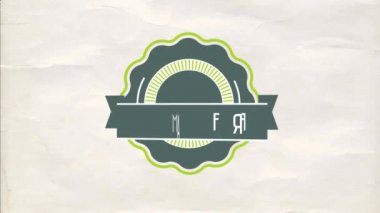 Kırışık kağıt doku ve yeşil yapraklı bir el gibi çiçekli doğal ekolojik ürünün atalet sıçrayışı ve dönüşü.