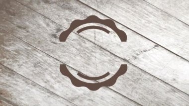 Bahar ve Kahvecinin Zıplama Grafikleri Bardağı sıcak bir içecekle çevreleyen çeşitli yuvarlak şeritler oluşturdu