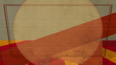 Zıplayan Düz Elementler Eski Fırın Dükkanı İşletmeleri Fırınlanmış Ekmek Pastaları ve Çember ve Çizgili Arkaplan Üzerinde Retro Typography ile yazılmış Kurabiyeler