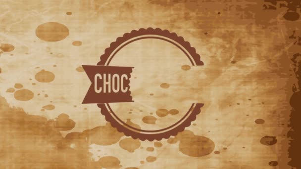 Doğal Kakao Mallarının Yuvarlak Şeklinde Basit Elementlerin Atalet Hareketi Çikolata — Stok video