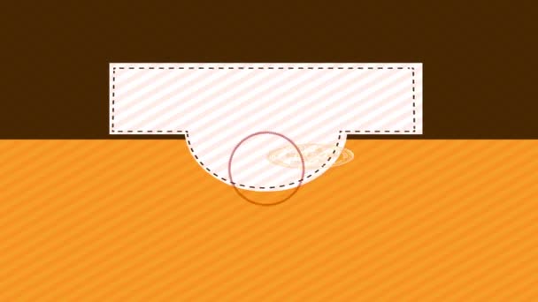 Плавная Скорость Наращивания Анимации Ретро Точками Сократить Пекарню Украшены Ломтиками — стоковое видео