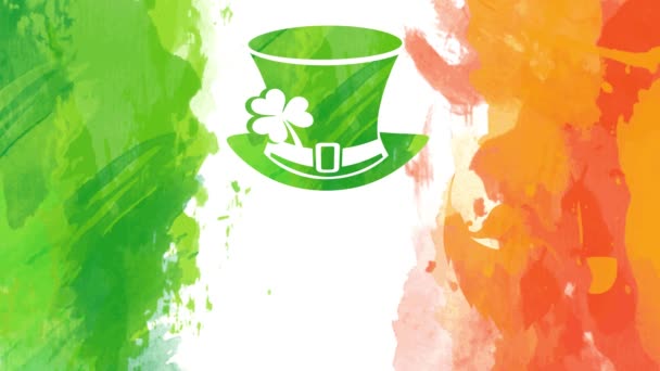 Speed Ramping Elements Patricks Day Mit Einem Mystischen Englischen Zwerg — Stockvideo