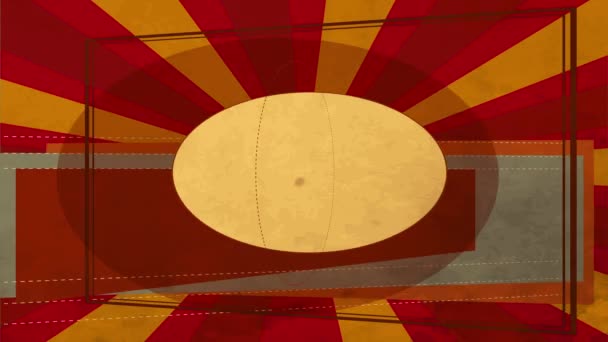 Inertial Bounce Spin Animation Der Brot Und Cupcakes Bäckerei Mit — Stockvideo