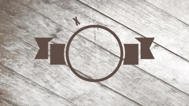 Élément tournant autour de l'axe Y de l'emballage de café avec un joint arrondi entourant une tasse chaude avec de la vapeur sortant tiré au-dessus d'un plancher en bois 