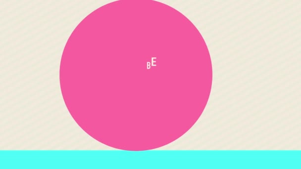 Vitesse lisse Ramping Animation de carte de vœux pour la Saint-Valentin avec les mots être mon amour écrit entre deux flèches croisées et un cœur au milieu d'un cercle rose 