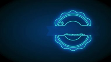 Döndürme ve Sıçrama Elementleri Ön Düzen Satış Merkezi Ortaklığı oluşturur. Bugün Karanlık Arkaplan Üzerine Neon Grafiksel Şekilde 100 Oranlı Kalite Sıralaması