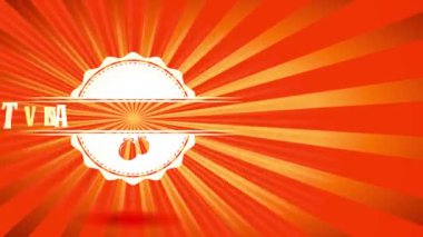 İspanyol Feliz Navidad Ventas De Vacaciones 'in Yumuşak Animasyon ve Dönme Efekti Kırmızı Arkaplanda Parlak İşaret Üzerine Tebrik Senaryolarıyla Noel Tatil Satışı