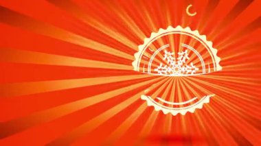 Bahar ve Dönen Felices Fiestas 'ın Yumuşak Animasyon Etkisi İspanyol Gülen Noel Tatili İspanya Sancak ve Kırmızı Gün Işığının Üzerinde Altın Görsellik Satılıyor