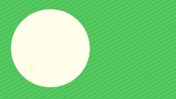 Spin Bounce Kombiniert Mit Slide Motion Green Salads Theme Card — Stockvideo