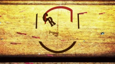 Sanatkarlığın Atalet Zıplaması Katliam Pazarlığı Antik Tahta Doku Sahnesi Üzerine Et Bıçağı İmza Panosu