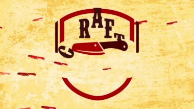 Beceriksiz Kasaplık Ritüeli Merkezde Bıçakla İşaretlenir Kaliteli ilkel et kesimi ve Mükemmel Kasap Yeteneği