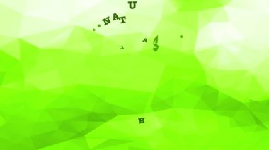 Özgün Doğal Meyve Ürünleri için Paket Kapağı Fikri Hazırlamak İçin Yaylı Element Taşıma 3D Soyut Arkaplan Üzerine Modern Yazı Yazısı Olan Organik Yeşil Elmalar Satma