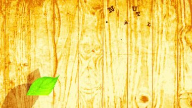 Tahta temalı vejetaryen vejetaryen, organik gıdanın canlandırılmasıyla kolaylıkla ölçeklendiriliyor. Mark Pirografisi Eko Köyü Ürünleri Markası Fiyakalı Mektuplar