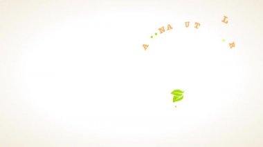 Doğal Sağlıklı Ürünler Oluşturan Basit Elementlerin Atalet Hareketi Yeni Hasat Görsel ve Karton Döküm Şirketleri Reklam Harfleri