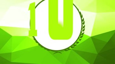 Enerji Ürünlerinin Bahar Zıplayan Kaotik Hareketi Etiketi Yeşil Soyut Arkaplan Üzerine Klasik Tarzlı% 100 Organik İçerik Sunuyor