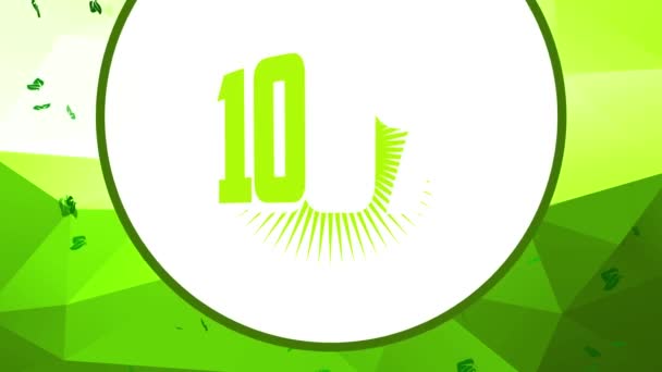 エネルギー製品包装のリニアスケールアニメーションクーポンを提供しています100緑の概念的なシーンの上に古典的なスタイルでレート健康部品 — ストック動画