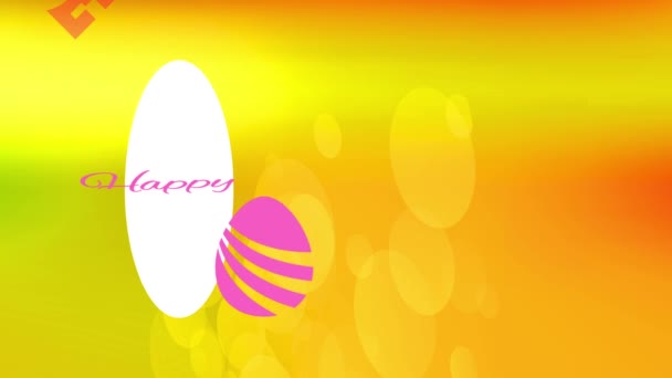 Inertial Motion Met Snelheid Ramping Van Fashionable Joyful Easter Covering — Stockvideo